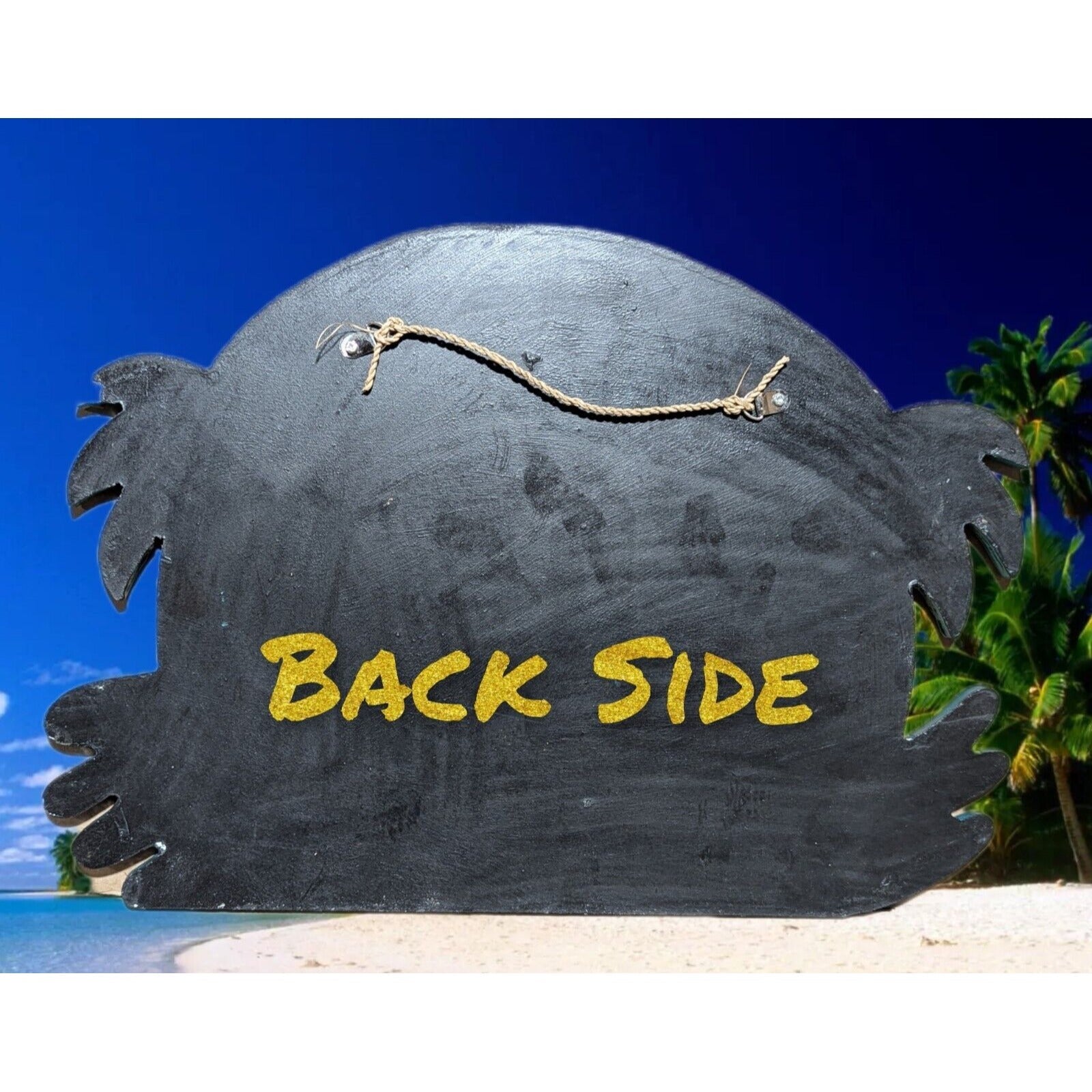 Paradise Tropical Tiki Bar Drinking Pool Party Palm Tree Beach Sign 16"x 10"