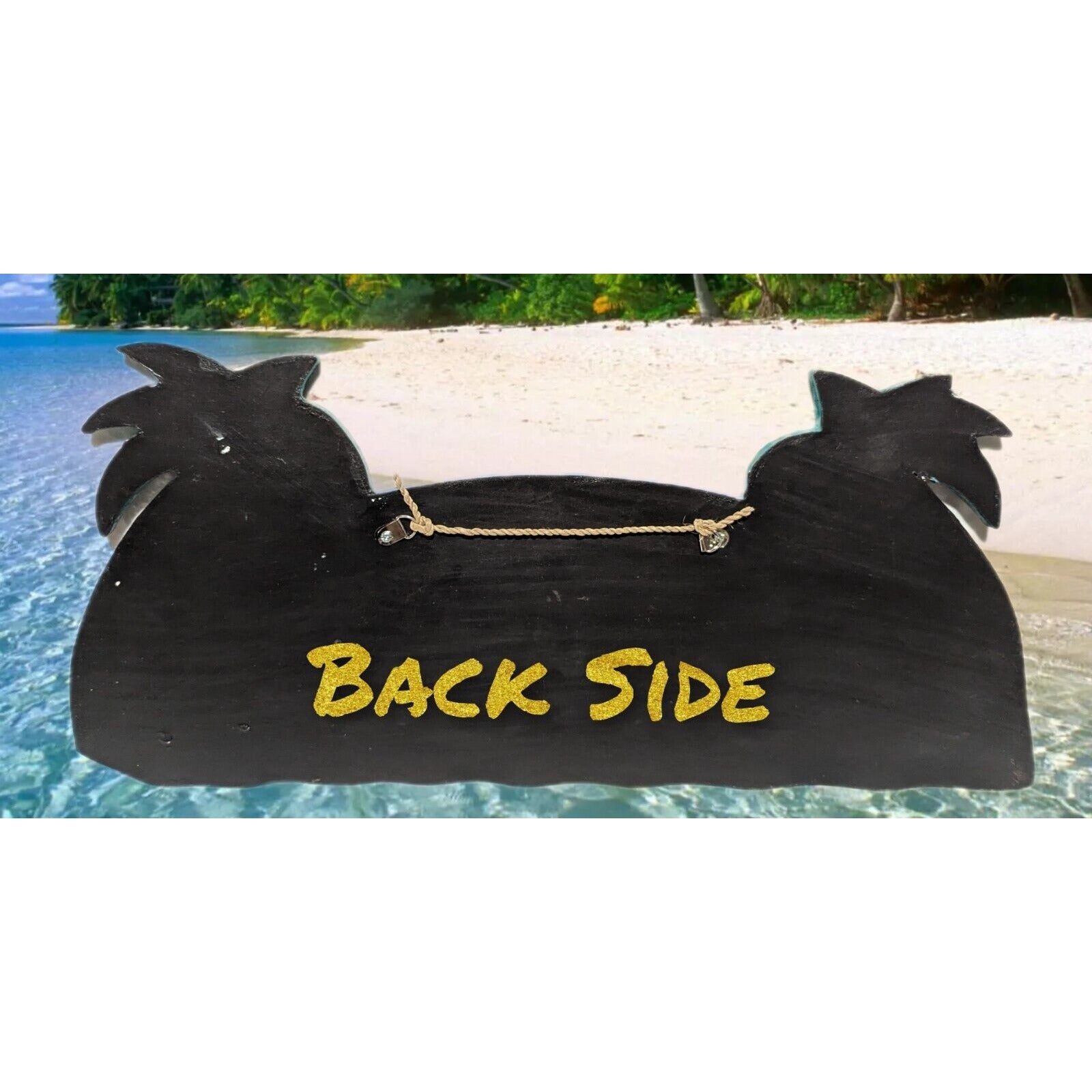 Land Shark Tropical Beer Tiki Bar Drinking Pool Party Palm Tree Beach Sign 19"