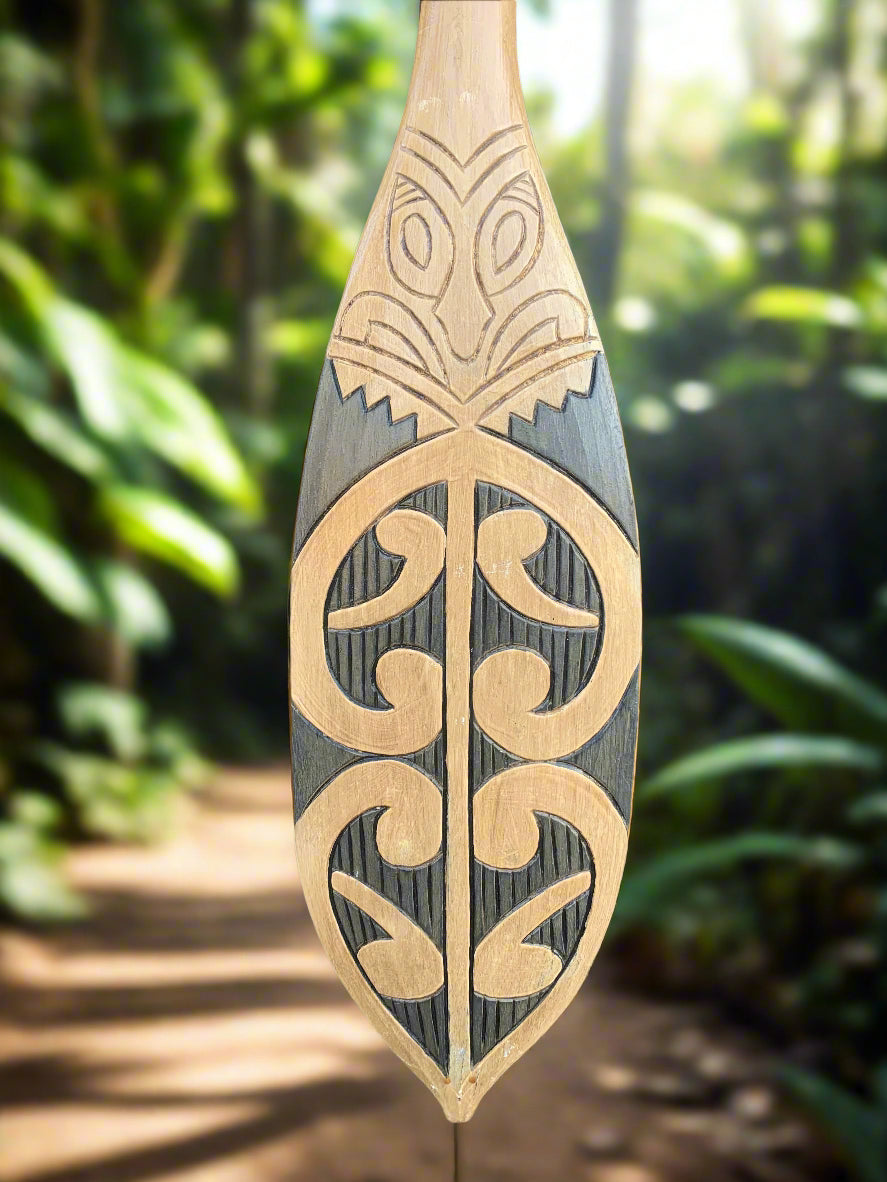 Decorative Tribal Tiki Paddle/Oar Nautical Decor Tiki Bar 39"x 6" Inches