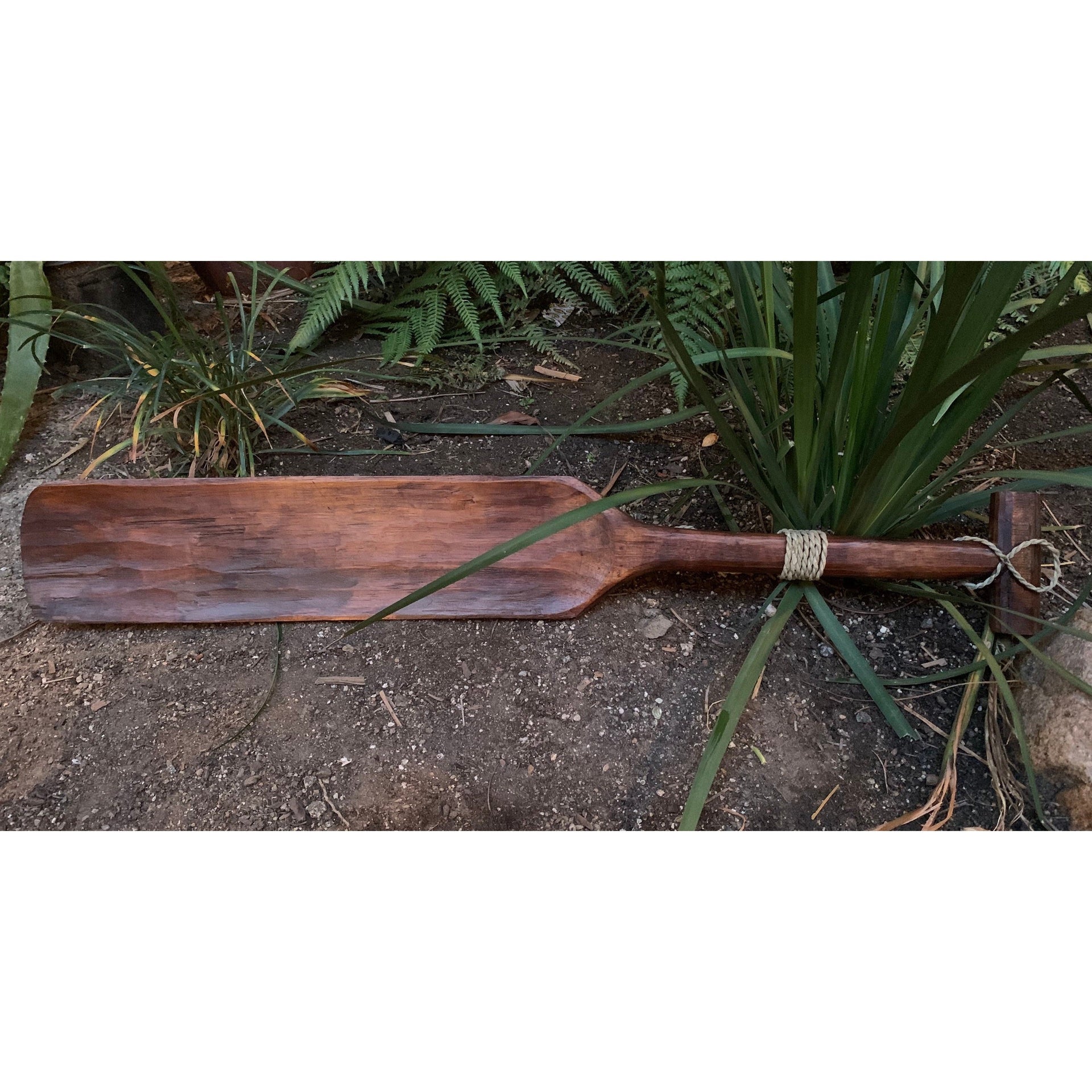 Shits Creek Hand Carved Tropical Wood Paddle 39"x 6"